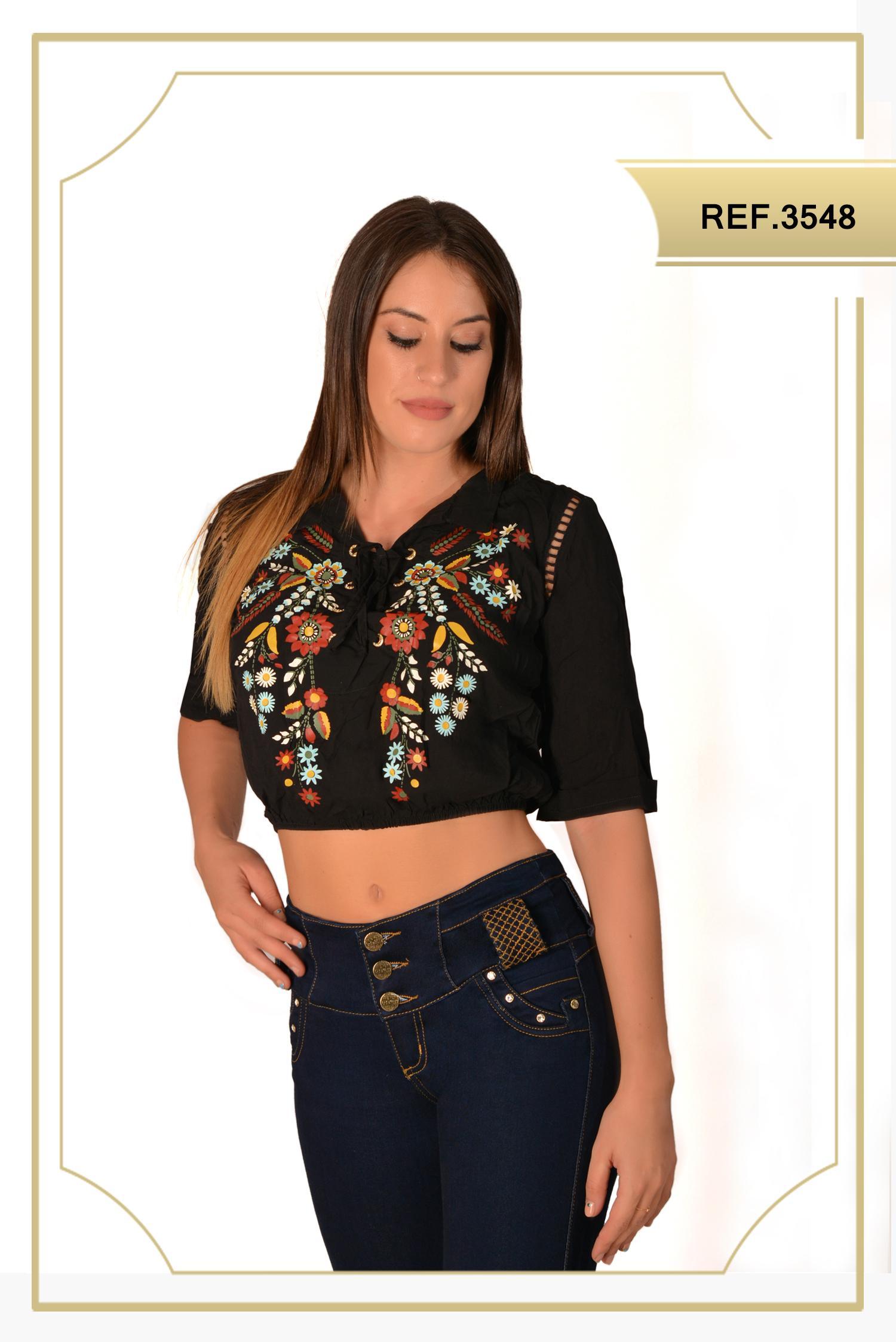 BLUSA DAMA MANGA CORTA 