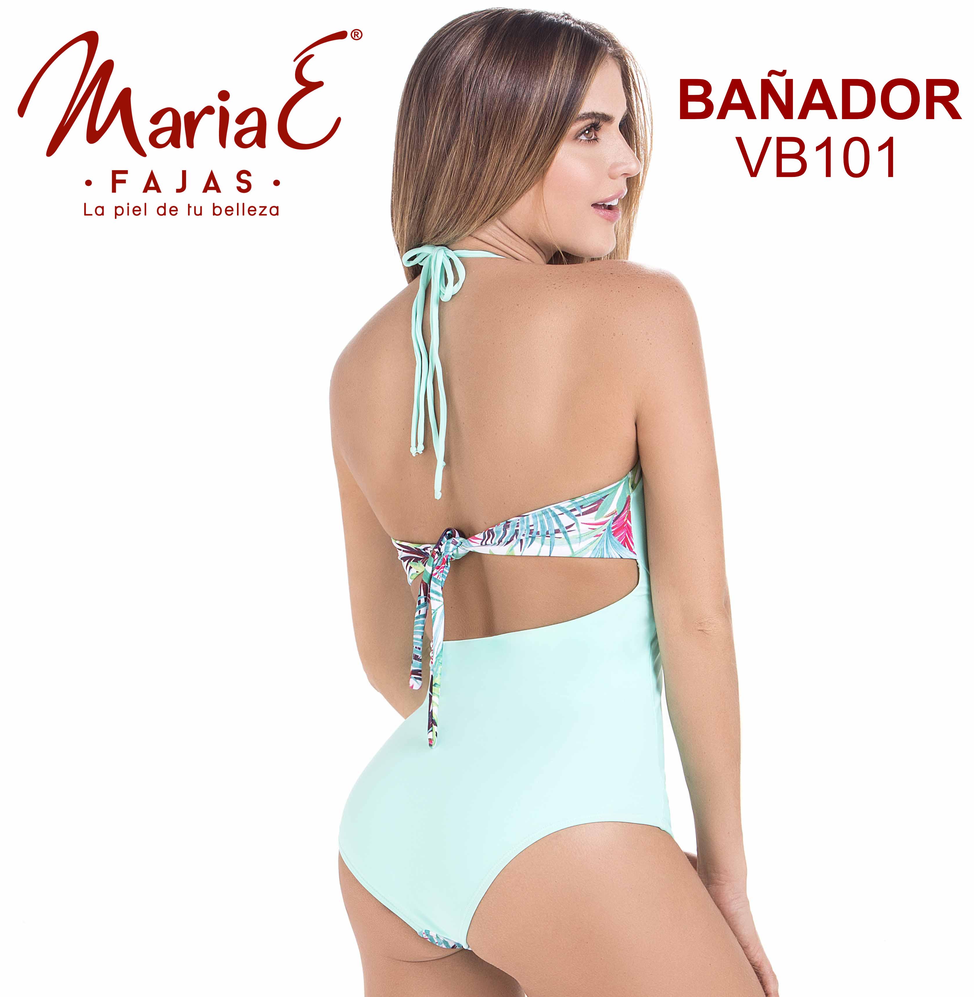 Vestido de Baño Colombiano Con Faja interna, Reduce y Moldea tu figura