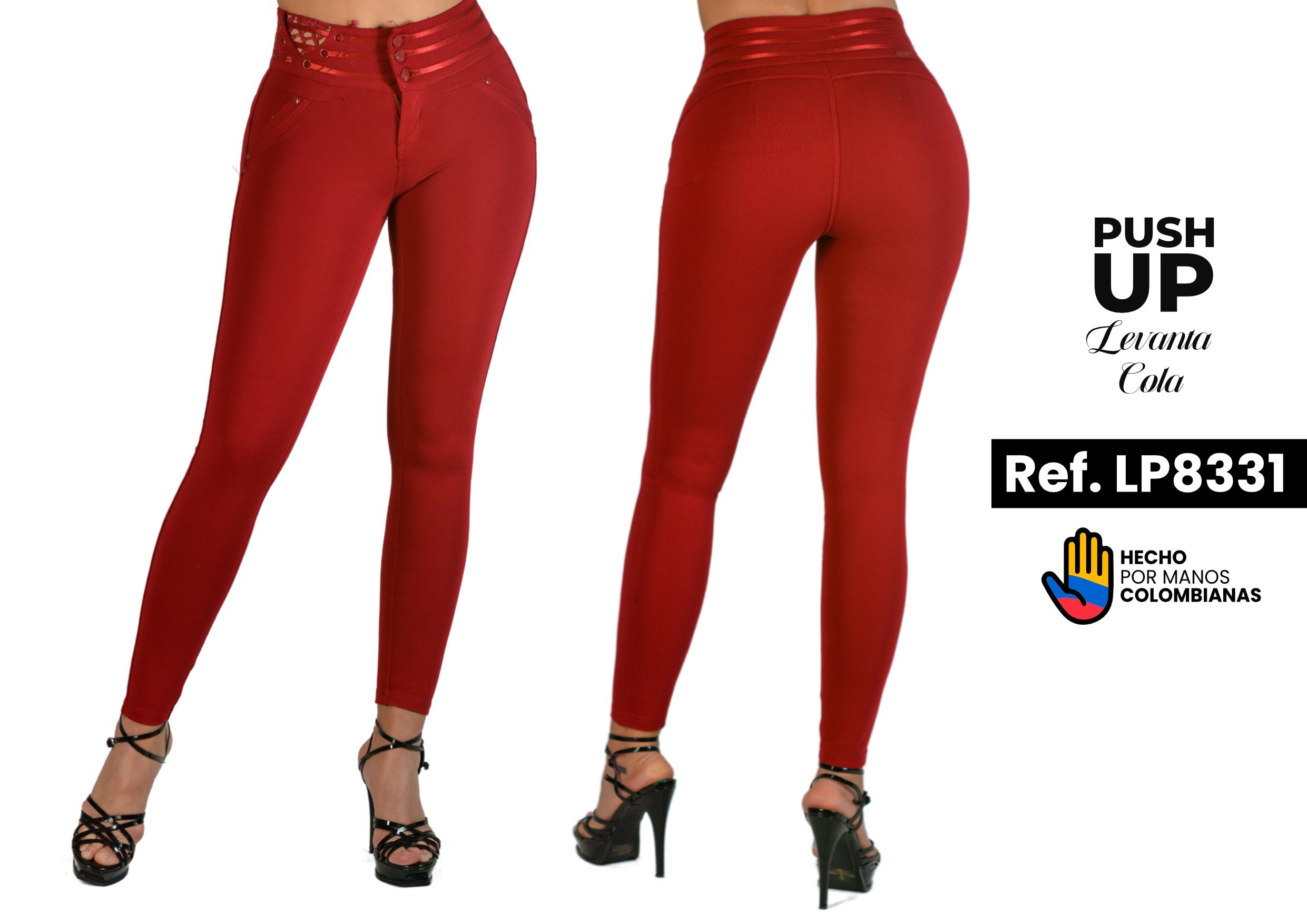 Hermoso Jeggings Tres Botones, Cintura Decorada de Moda